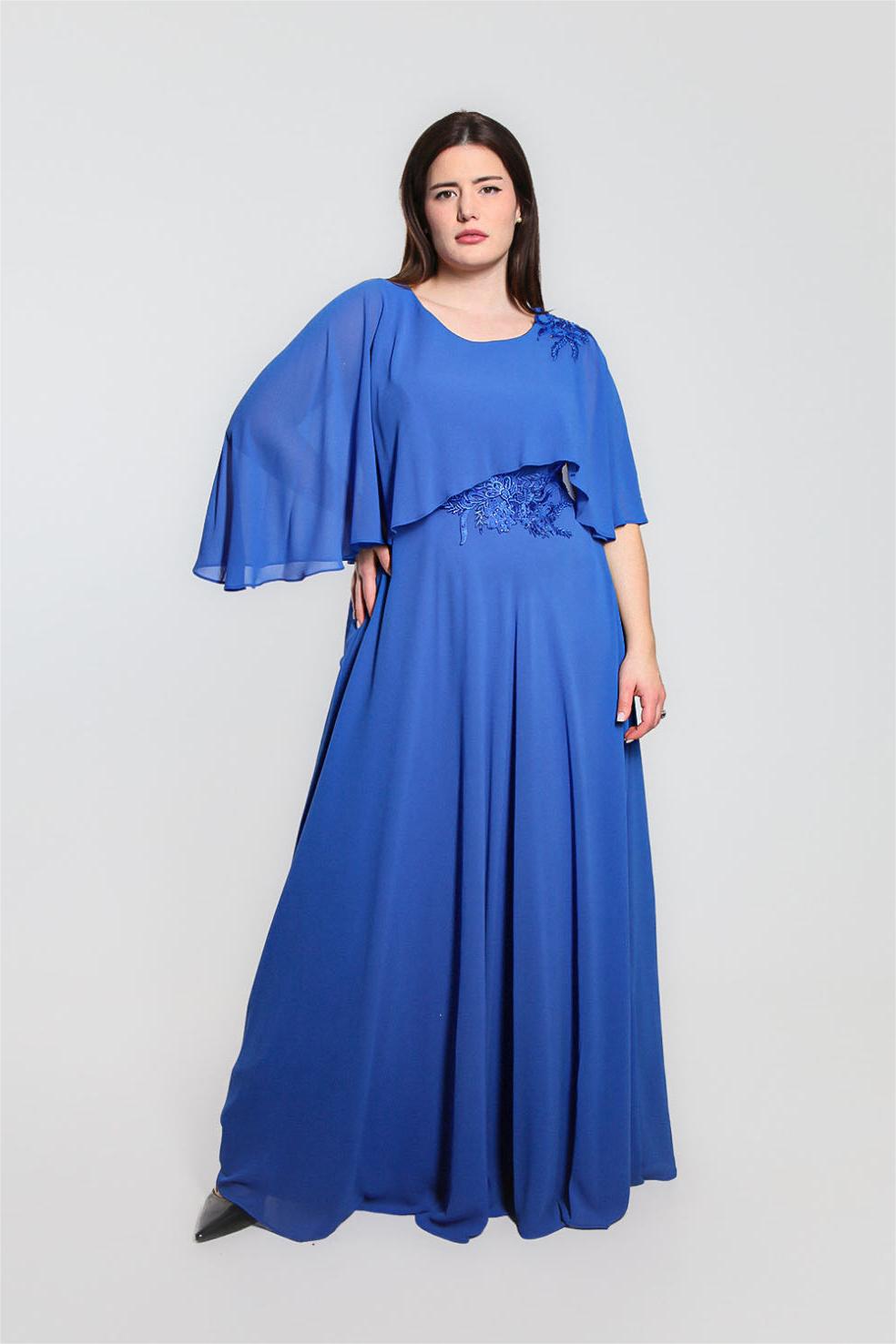 sachin and babi light blue dress Strapless Mini Dress With Pleated Chiffon Cape - Burgundy main image 0